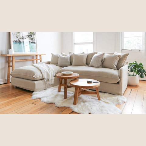 Lazy Days Slipcover Sofa with Chaise