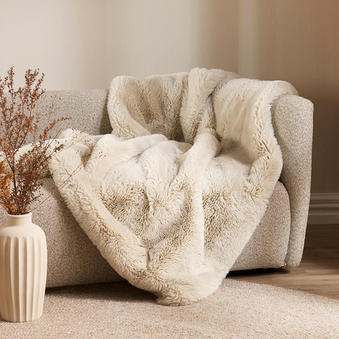 Kylie Two Faux Fur Throw