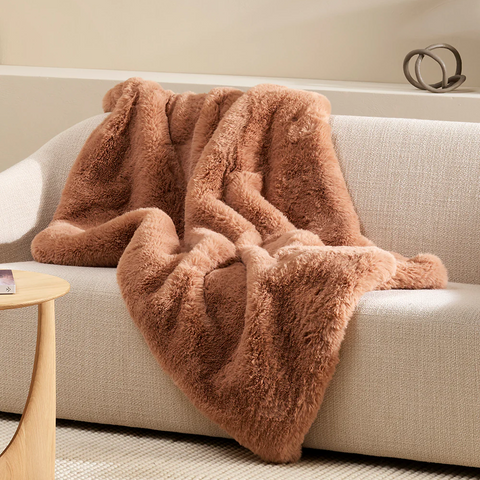 Kylie Two Faux Fur Throw