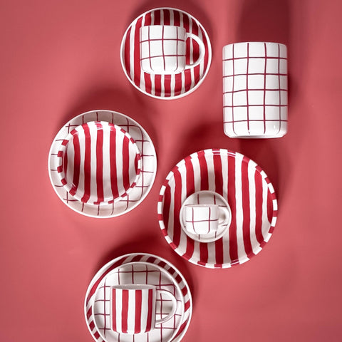 Mug Red Stripes