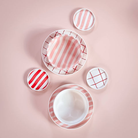Espresso Set - Rose Stripes