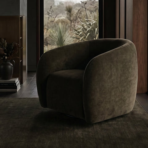 Ted Swivel Chair - Moss