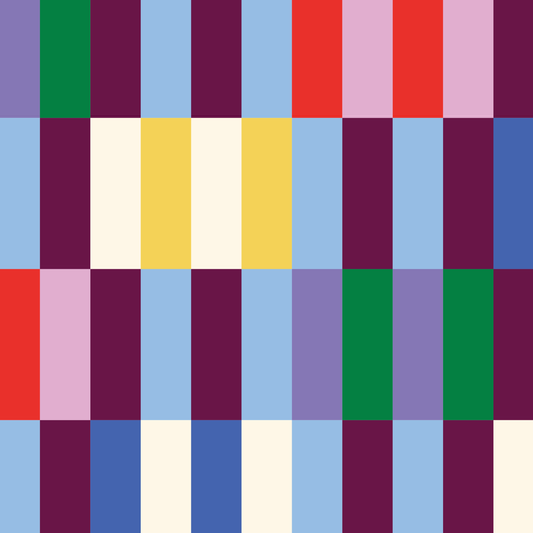 Large Zip Pouch – Multi Stripe