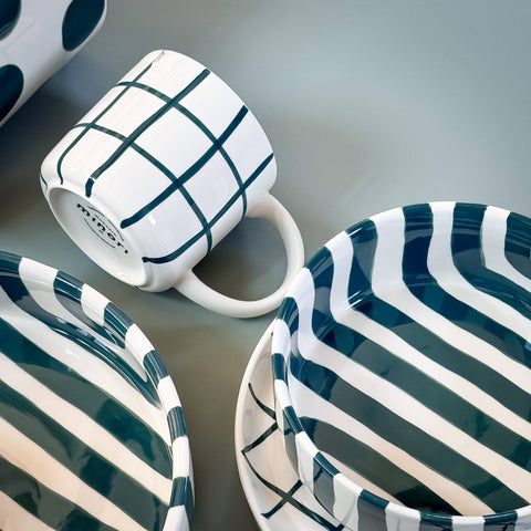 Mug Green Stipes