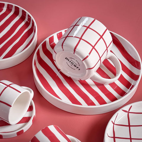 Mug Red Stripes