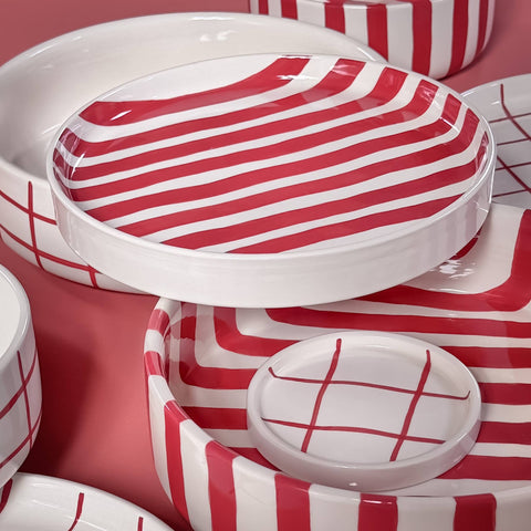 Mug Red Stripes