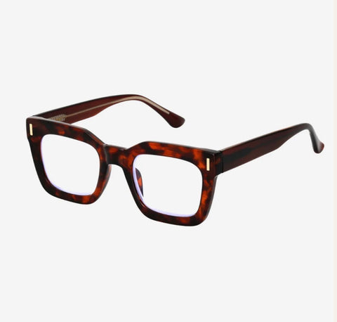 Contour Frame Readers in Tort Brown, product shot