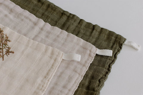 Organic Muslin Facecloths