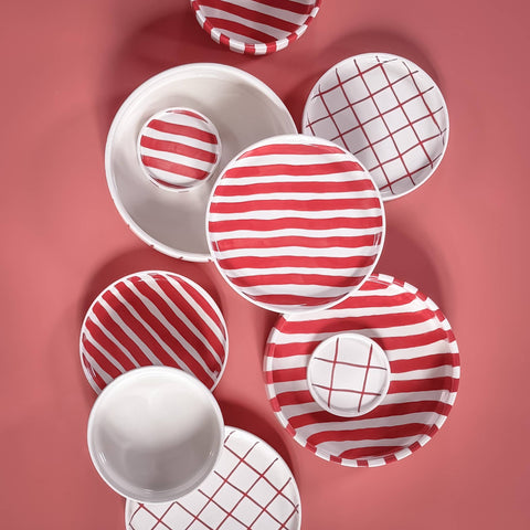 Espresso Red Stripes