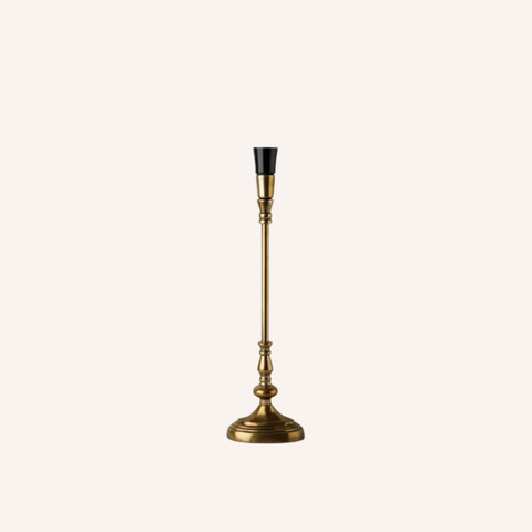 Copper lamp light with a white background