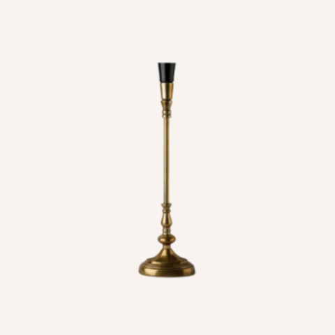 Antique Oval Lamp Base in aluminium, oval silhouette