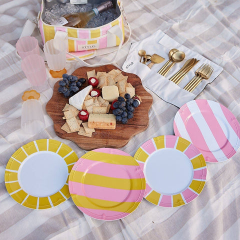 Melamine Plate Set size reference
