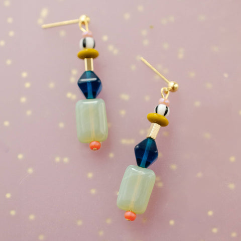 Beaded Dangle Earrings close-up