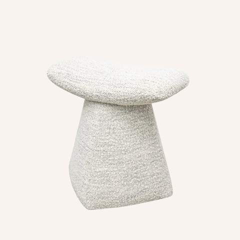 Bimi Ottoman textured polyester linen surface detail