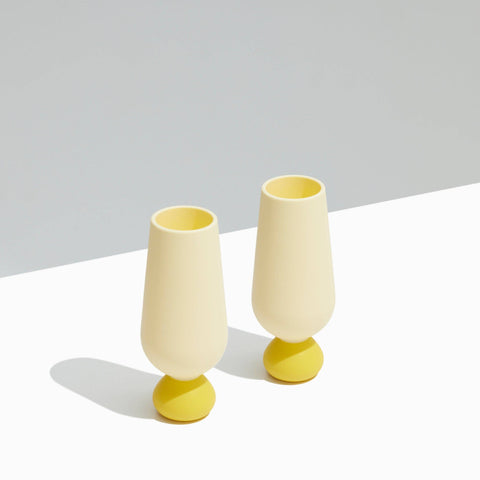 Bubble Champagne Flute Set in Lemonchello