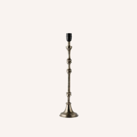 Chelsea Lamp Base in aluminium, turned silhouette