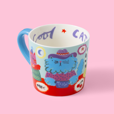 Cool Cat Club Mug side view