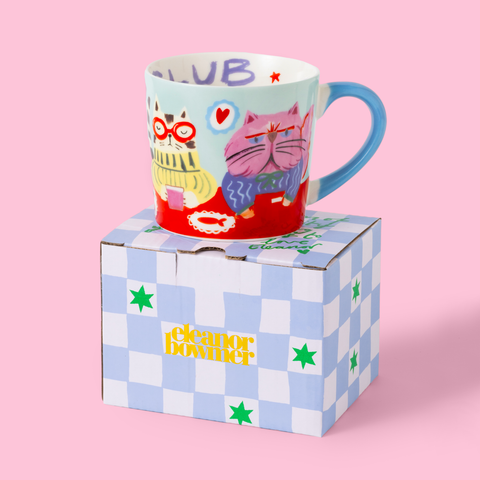 Cool Cat Club Mug packaging