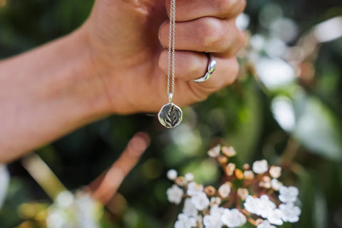 Pressed Silver Fern Pendant