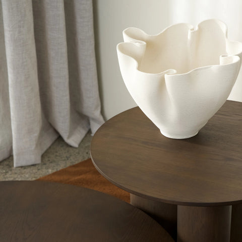 Eva Vase styled on a shelf with natural objects