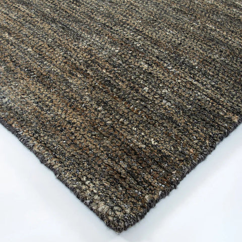 Corner detail of Fairbanks Fossil Rug showing subtle colour gradation