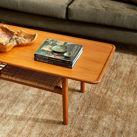 Fairbanks floor rug sand colourway, alternate lifestyle shot