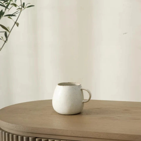 Fort Large Mug organic ceramic with soft imperfect glaze finish, Fort Collection