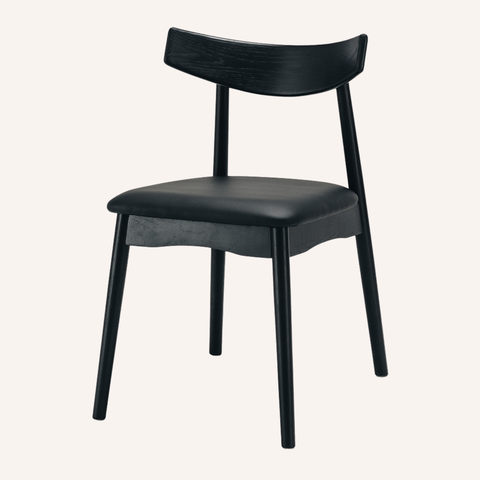 Freddie dining chairs lifestyle shot in a contemporary dining room