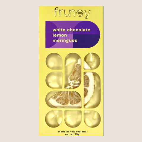 Fruney White Chocolate Lemon Meringue Bar