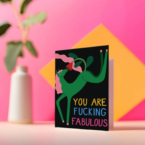 Fucking Fabulous greeting card by Studio Soph