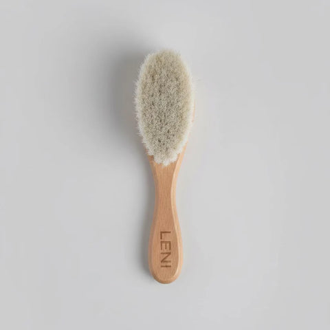 Goats Wool Baby Brush detail