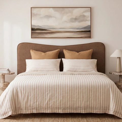 Harley Headboard in Toffee, styled bedroom