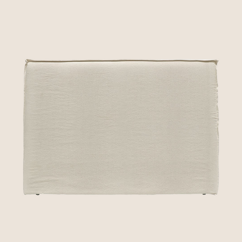 Harry headboard in oatmeal colourway, front view