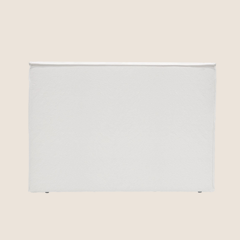 Harry headboard in white colourway, front view