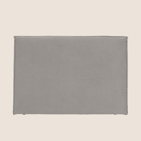 Harry upholstered headboard in cement colourway, front view