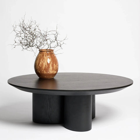 Harvenwood Vase, tall size, styled on a coffee table