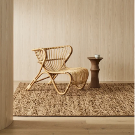 Henley Rug natural, chunky bouclé weave texture