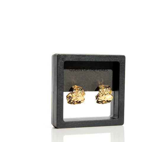 Molten Drop Earrings, styled