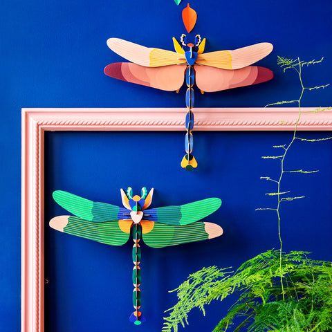 Wall Art - Pink Dragonfly (A4)