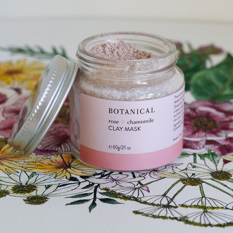 Rose & Chamomile Clay Face Mask