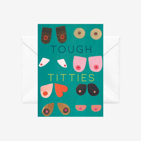Tough Titties Card, front view