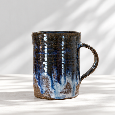 Deep Blue Medium Mug by John Kalb Pottery – handmade ceramic mug in a deep blue glaze