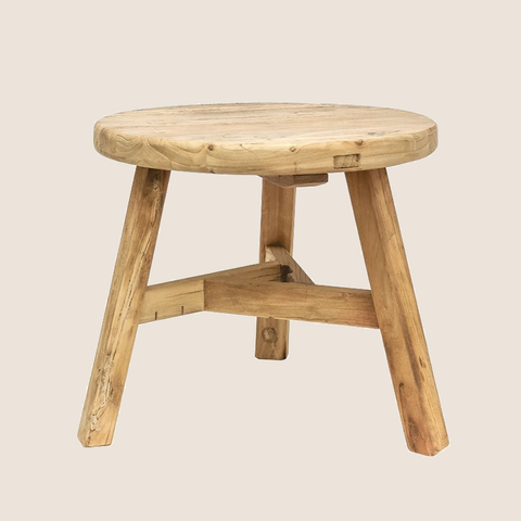 Katrina Med Nesting Coffee Table salvaged elm, front view