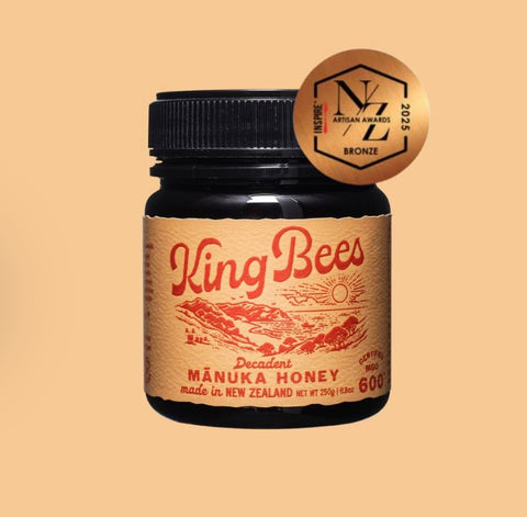 King Bees MGO 600+ Manuka Honey jar