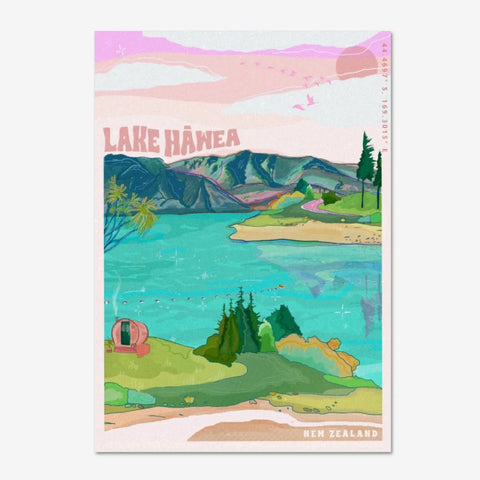 Lake Hawea Print by The Rambling Shell