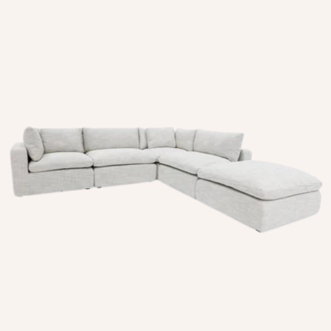 Limestone 5 Piece Modular Sofa