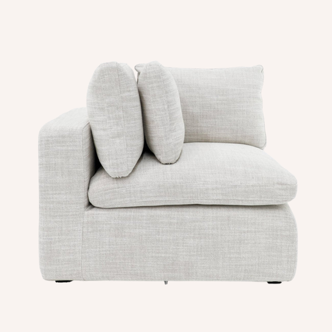 Limestone 5 Piece Modular Sofa arm module