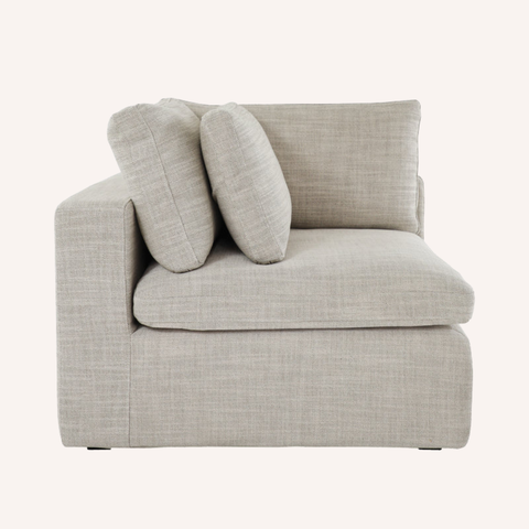 Linen 5 Piece Modular Sofa arm module