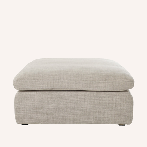 Linen 5 Piece Modular Sofa ottoman