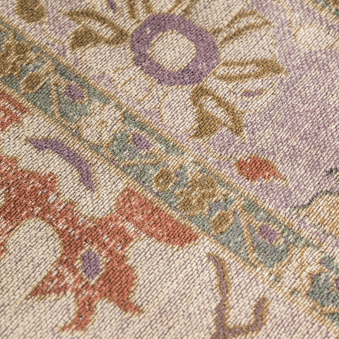 Little Flame rug border and fringe detail